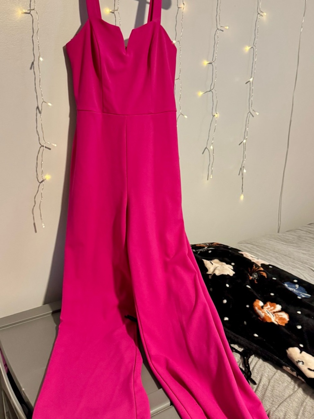 Hot pink Wide-Leg Jumpsuit